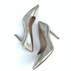 Sam Edelman Metallic Hazel Pointed Pumps Size 8